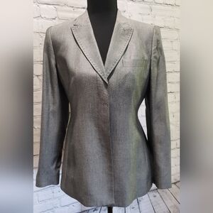 'Kasper' Grey Lined Blazer Size 2P